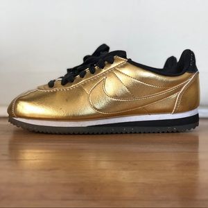 Gold Nike Cortez size 6